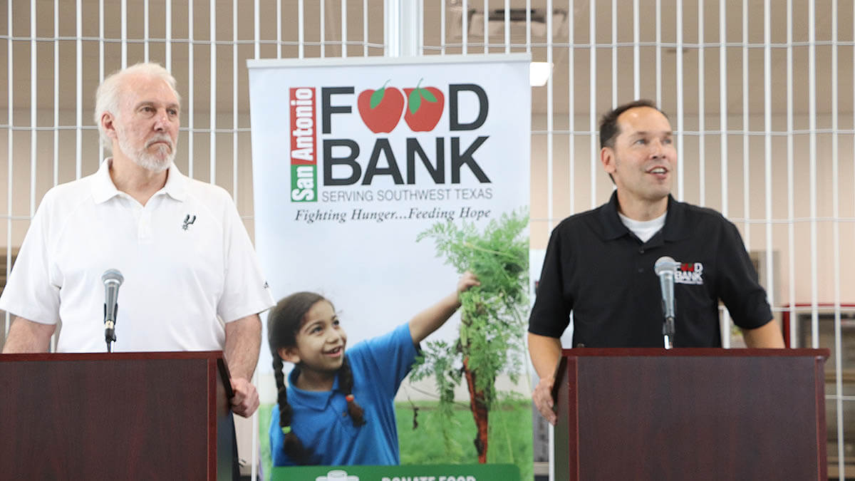 Eleven Weeks Hungry: Coach Pop, San Antonio Food Bank Issue Call for Support